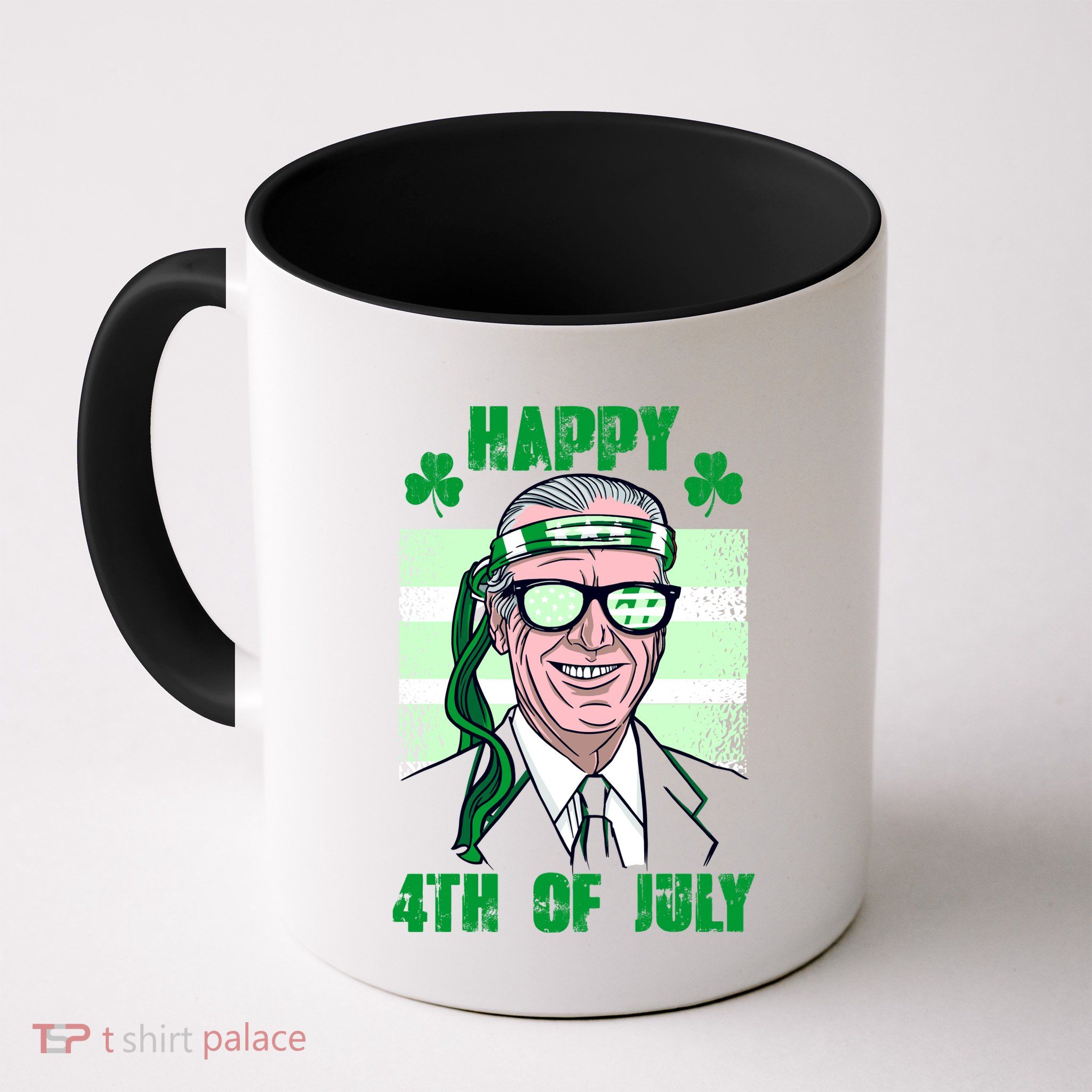 Happy 4th Of July Funny St. Patrick's Day Biden USA Flag Irish Mug