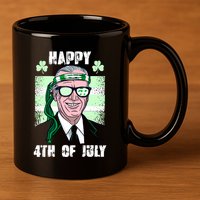 Happy 4th Of July Funny St. Patrick's Day Biden USA Flag Irish 11oz C Handle Ceramic Mug