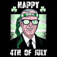 Happy 4th Of July Funny St. Patrick's Day Biden USA Flag Irish 16 in Basic Backpack