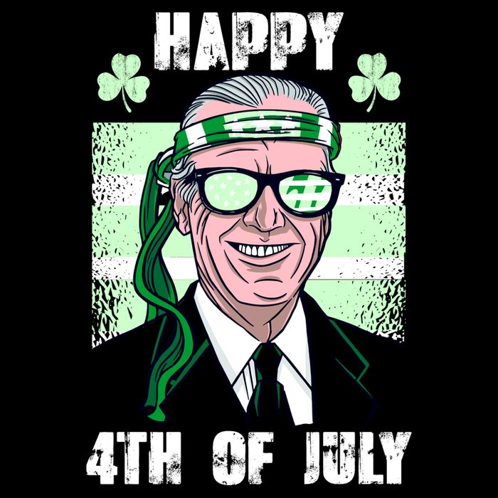 Happy 4th Of July Funny St. Patrick's Day Biden USA Flag Irish 16 in Basic Backpack