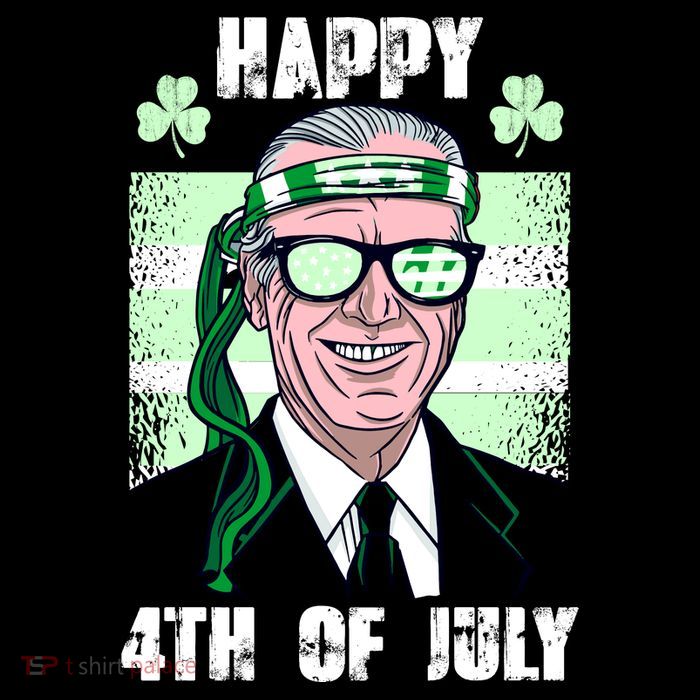 Happy 4th Of July Funny St. Patrick's Day Biden USA Flag Irish Tank Top