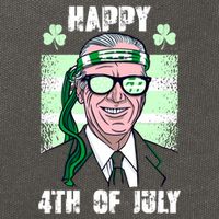Happy 4th Of July Funny St. Patrick's Day Biden USA Flag Irish Cotton Canvas Backpack