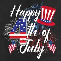 Happy 4th Of July Patriotic American Flag USA 7 Panel Mesh Trucker Snapback Hat