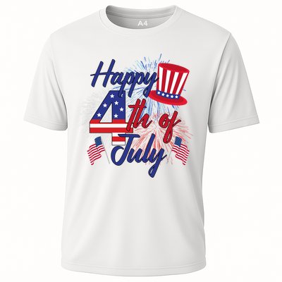 Happy 4th Of July Patriotic American Flag USA Performance Shirt