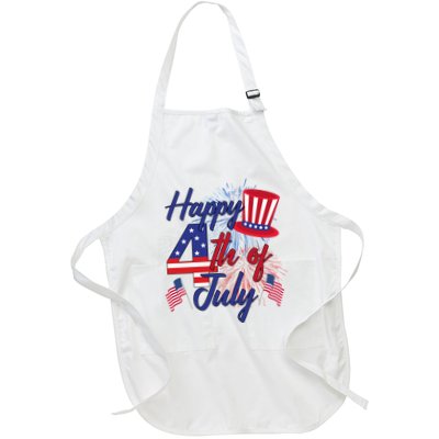 Happy 4th Of July Patriotic American Flag USA Apron