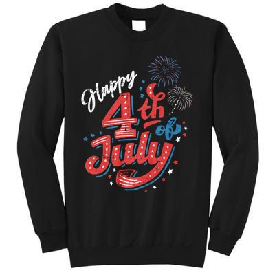 Happy 4th Of July Patriotic American Us Flag 4th Of July Sweatshirt