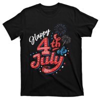 Happy 4th Of July Patriotic American Us Flag 4th Of July T-Shirt