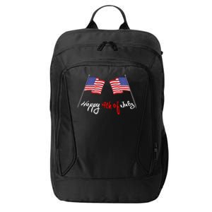 Happy 4th Of July USA Flag City Backpack