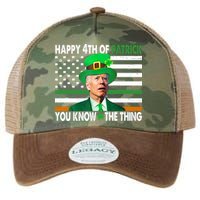 Happy 4th Of Patrick You Know The Thing Funny Biden Legacy Tie Dye Trucker Hat