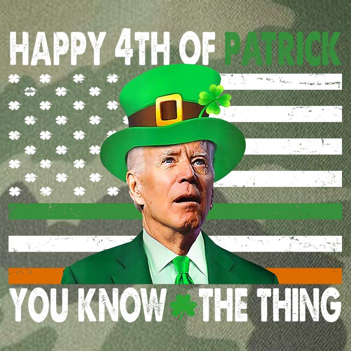 Happy 4th Of Patrick You Know The Thing Funny Biden Legacy Tie Dye Trucker Hat