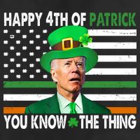 Happy 4th Of Patrick You Know The Thing Funny Biden 7 Panel Mesh Trucker Snapback Hat