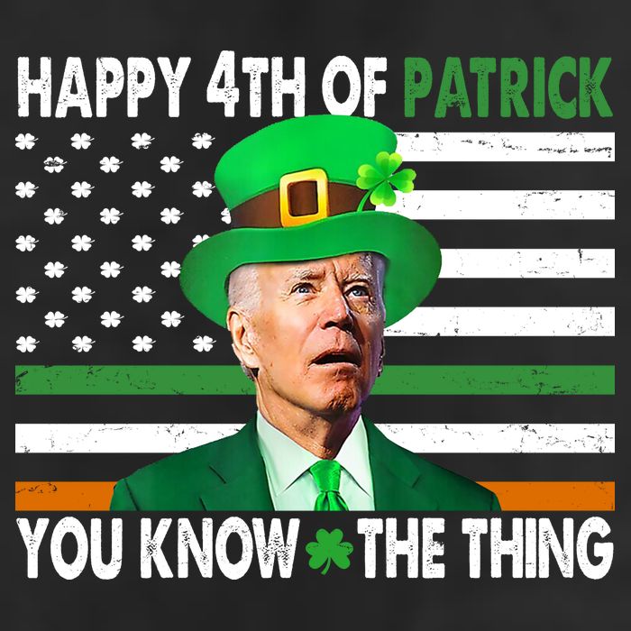 Happy 4th Of Patrick You Know The Thing Funny Biden 7 Panel Mesh Trucker Snapback Hat