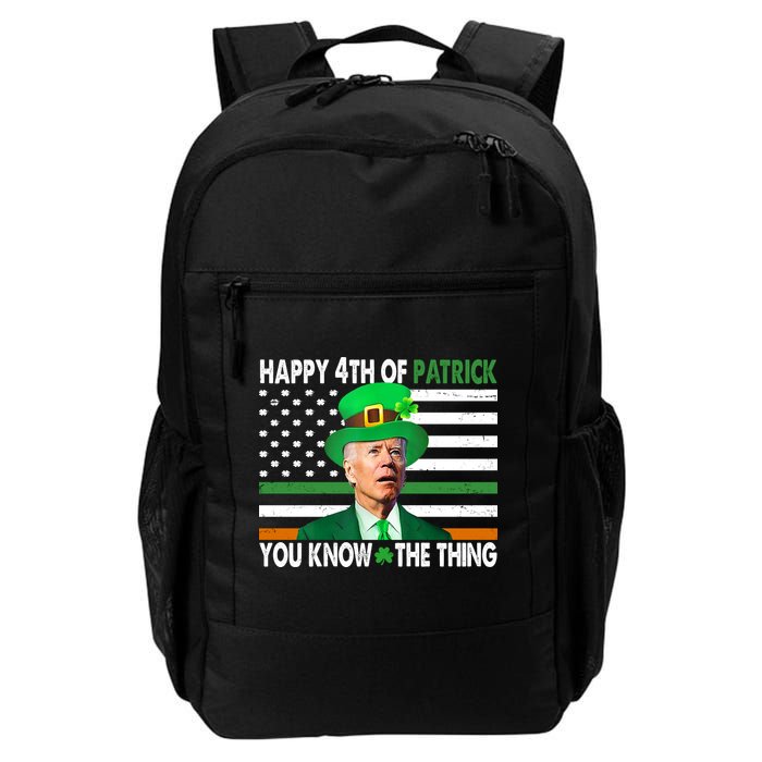 Happy 4th Of Patrick You Know The Thing Funny Biden Backpack