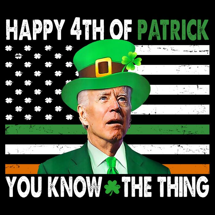 Happy 4th Of Patrick You Know The Thing Funny Biden Drawstring Bag