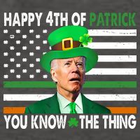 Happy 4th Of Patrick You Know The Thing Funny Biden Vector Backpack