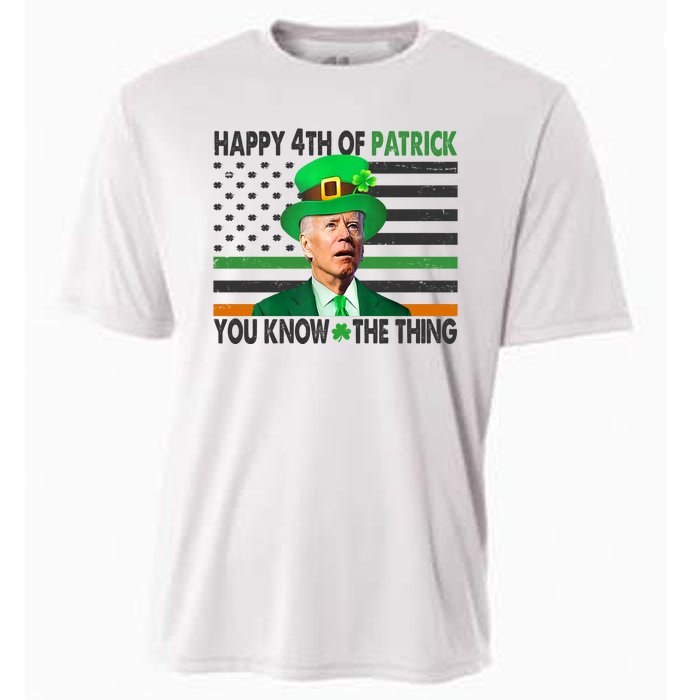 Happy 4th Of Patrick You Know The Thing Funny Biden Cooling Performance Crew T-Shirt