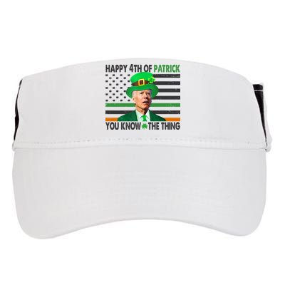 Happy 4th Of Patrick You Know The Thing Funny Biden Adult Drive Performance Visor