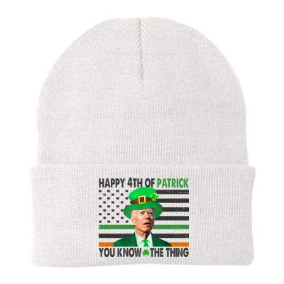 Happy 4th Of Patrick You Know The Thing Funny Biden Beanie