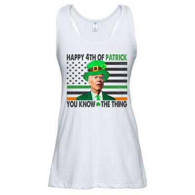 Happy 4th Of Patrick You Know The Thing Funny Biden Ladies Essential Flowy Tank