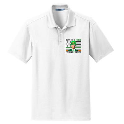Happy 4th Of Patrick You Know The Thing Funny Biden Dry Zone Grid Polo