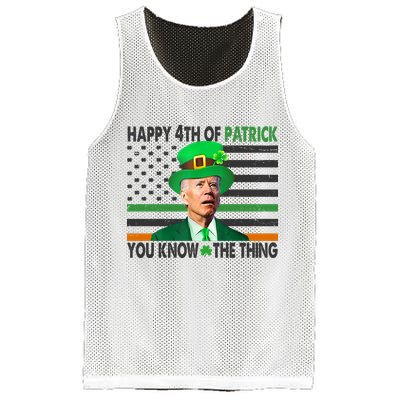 Happy 4th Of Patrick You Know The Thing Funny Biden Mesh Reversible Basketball Jersey Tank