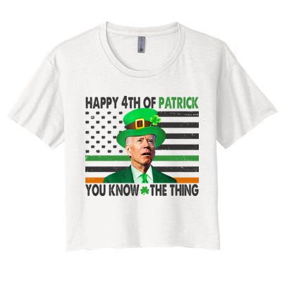 Happy 4th Of Patrick You Know The Thing Funny Biden Crop Top
