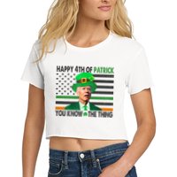 Happy 4th Of Patrick You Know The Thing Funny Biden Crop Top