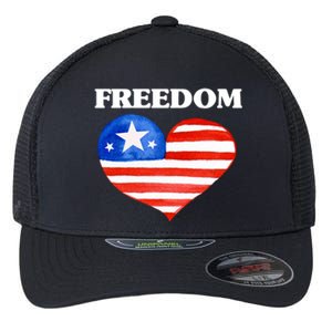 Happy 4th Of July America Independence Freedom Fourth July Gift Flexfit Unipanel Trucker Cap