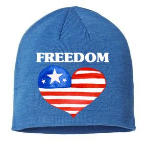 Happy 4th Of July America Independence Freedom Fourth July Gift Sustainable Beanie