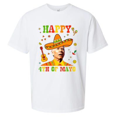 Happy 4th Of Mayo Funny Joe Biden Confused Cinco De Mayo Sueded Cloud Jersey T-Shirt