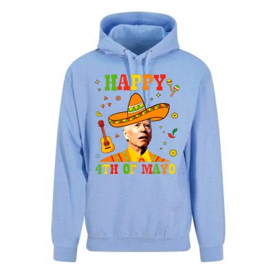 Happy 4th Of Mayo Funny Joe Biden Confused Cinco De Mayo Unisex Surf Hoodie