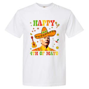 Happy 4th Of Mayo Funny Joe Biden Confused Cinco De Mayo Garment-Dyed Heavyweight T-Shirt