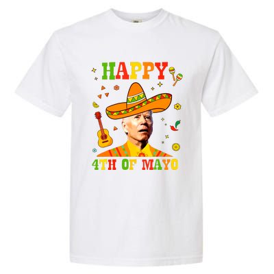 Happy 4th Of Mayo Funny Joe Biden Confused Cinco De Mayo Garment-Dyed Heavyweight T-Shirt