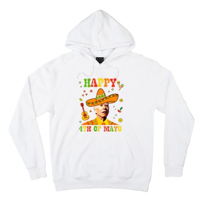 Happy 4th Of Mayo Funny Joe Biden Confused Cinco De Mayo Hoodie