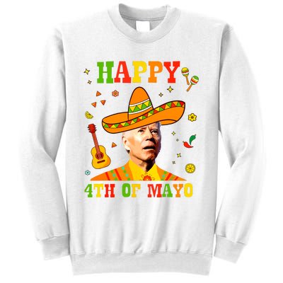 Happy 4th Of Mayo Funny Joe Biden Confused Cinco De Mayo Sweatshirt