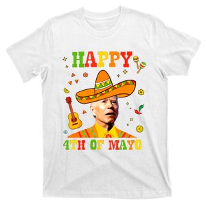 Happy 4th Of Mayo Funny Joe Biden Confused Cinco De Mayo T-Shirt