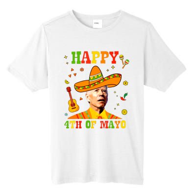 Happy 4th Of Mayo Funny Joe Biden Confused Cinco De Mayo Tall Fusion ChromaSoft Performance T-Shirt