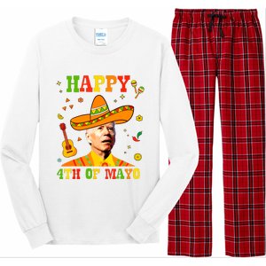 Happy 4th Of Mayo Funny Joe Biden Confused Cinco De Mayo Long Sleeve Pajama Set