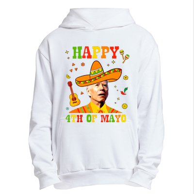 Happy 4th Of Mayo Funny Joe Biden Confused Cinco De Mayo Urban Pullover Hoodie