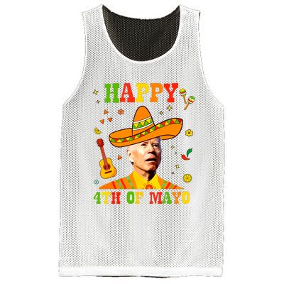 Happy 4th Of Mayo Funny Joe Biden Confused Cinco De Mayo Mesh Reversible Basketball Jersey Tank