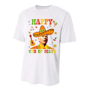 Happy 4th Of Mayo Funny Joe Biden Confused Cinco De Mayo Performance Sprint T-Shirt