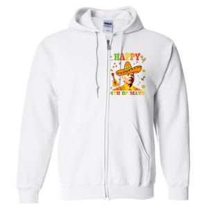 Happy 4th Of Mayo Funny Joe Biden Confused Cinco De Mayo Full Zip Hoodie