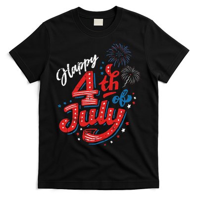 Happy 4th Of July Cool Independence Day Patriotic American T-Shirt