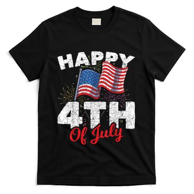 Happy 4th Of July Patriotic American US Flag 4th Of July T-Shirt