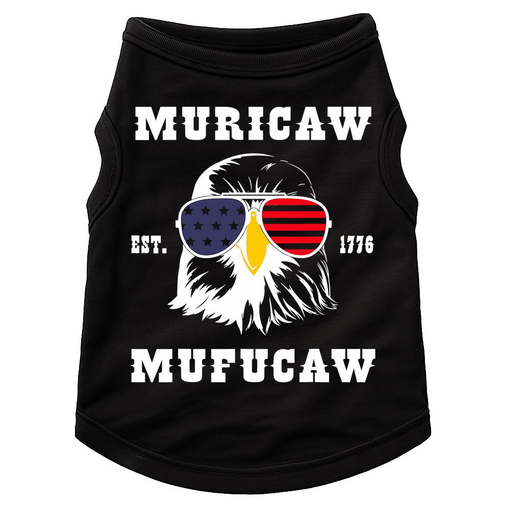 Happy 4th Of July Muricaw Mufucaw 1776 Doggie Tank