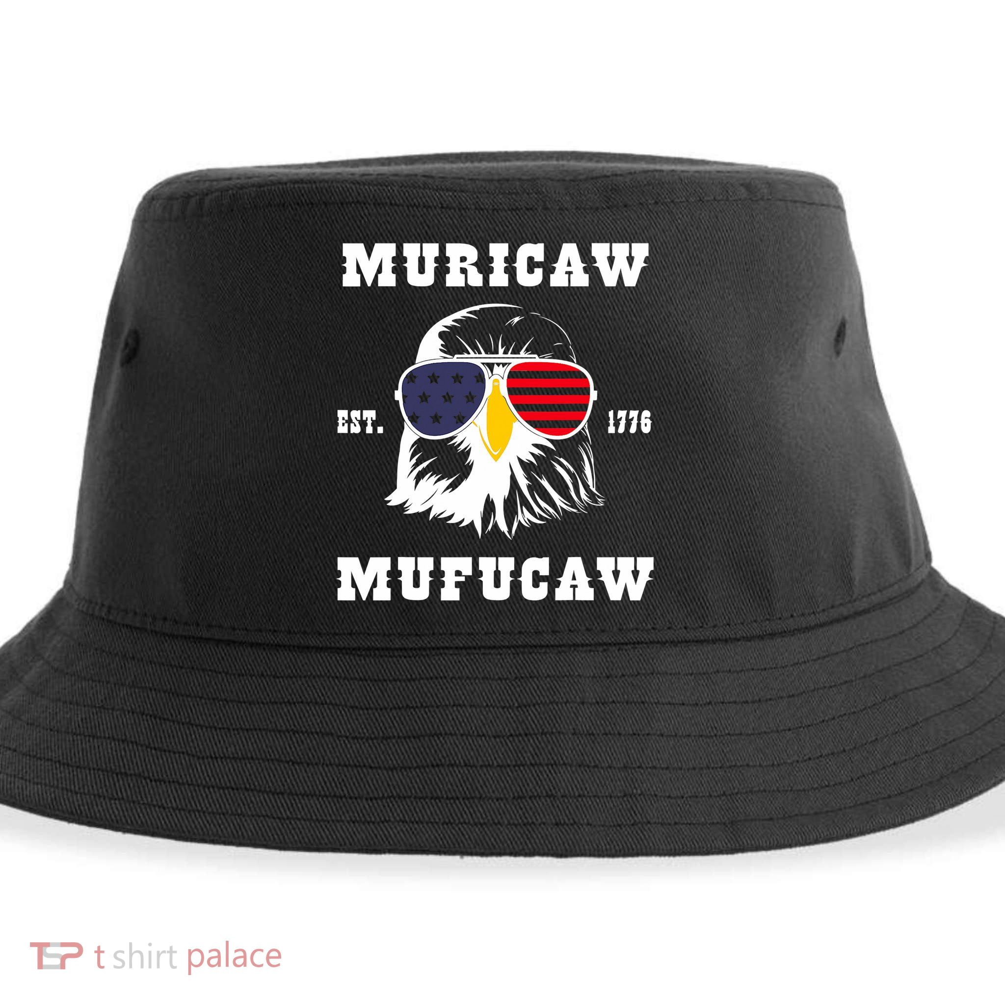 Happy 4th Of July Muricaw Mufucaw 1776 Sustainable Bucket Hat