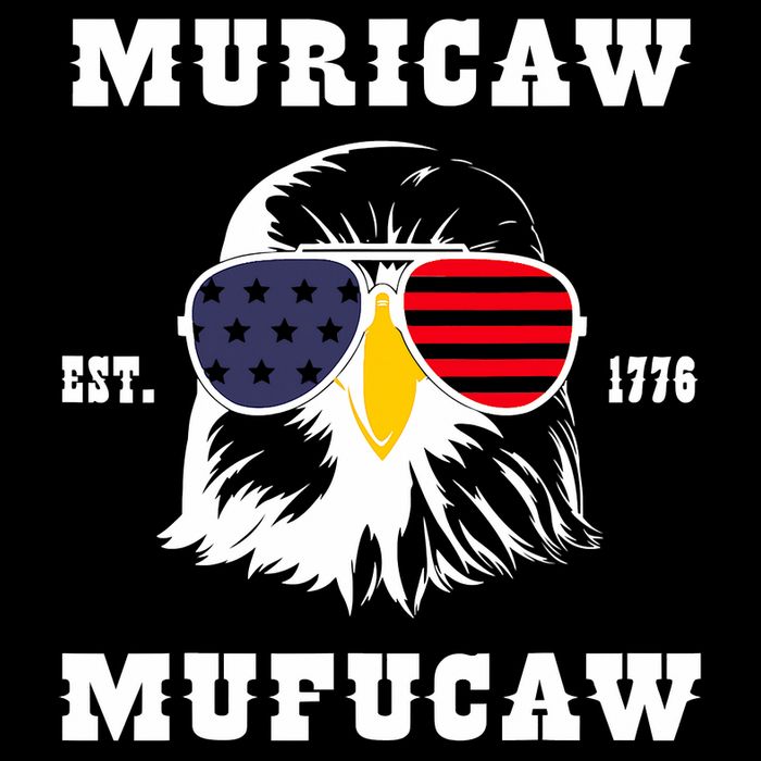 Happy 4th Of July Muricaw Mufucaw 1776 Drawstring Bag