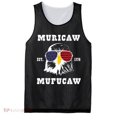 Happy 4th Of July Muricaw Mufucaw 1776 Mesh Reversible Basketball Jersey Tank