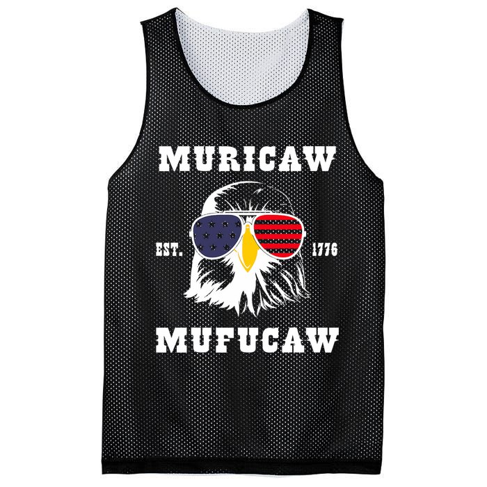 Happy 4th Of July Muricaw Mufucaw 1776 Mesh Reversible Basketball Jersey Tank