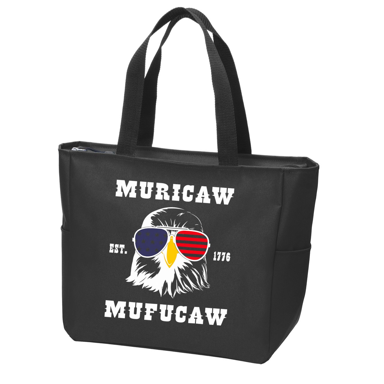 Happy 4th Of July Muricaw Mufucaw 1776 Zip Tote Bag